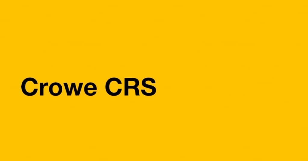 Теперь мы называемся Crowe CRS Теперь мы называемся Crowe CRS