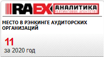 RAEX 11 место в рэнкинге аудиторских организаций